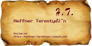 Heffner Terestyén névjegykártya